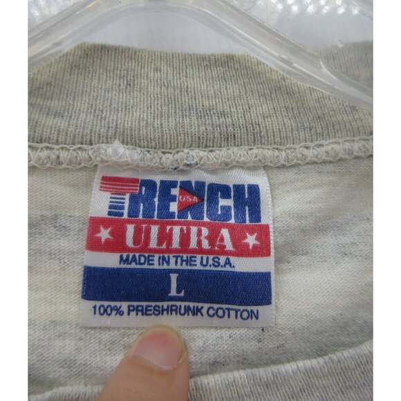 VINTAGE Notre Dame Fighting Irish Shirt Large Trench Ultra 90s USA * - Picture 13 of 14